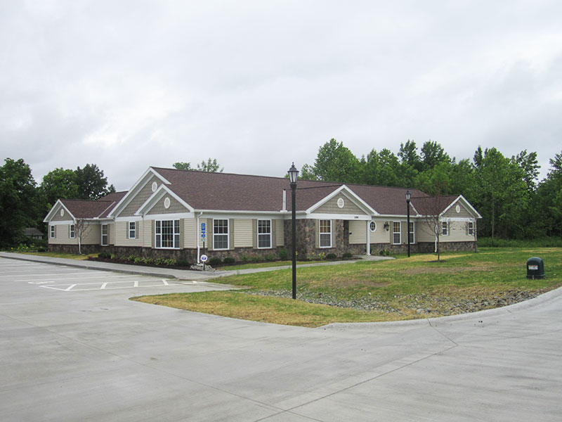 The exterior of an ICF home
