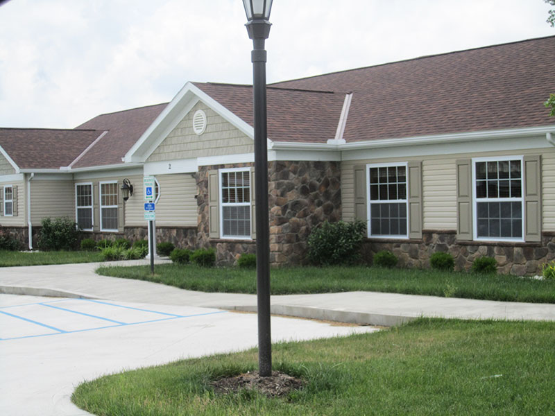 The exterior of an ICF home